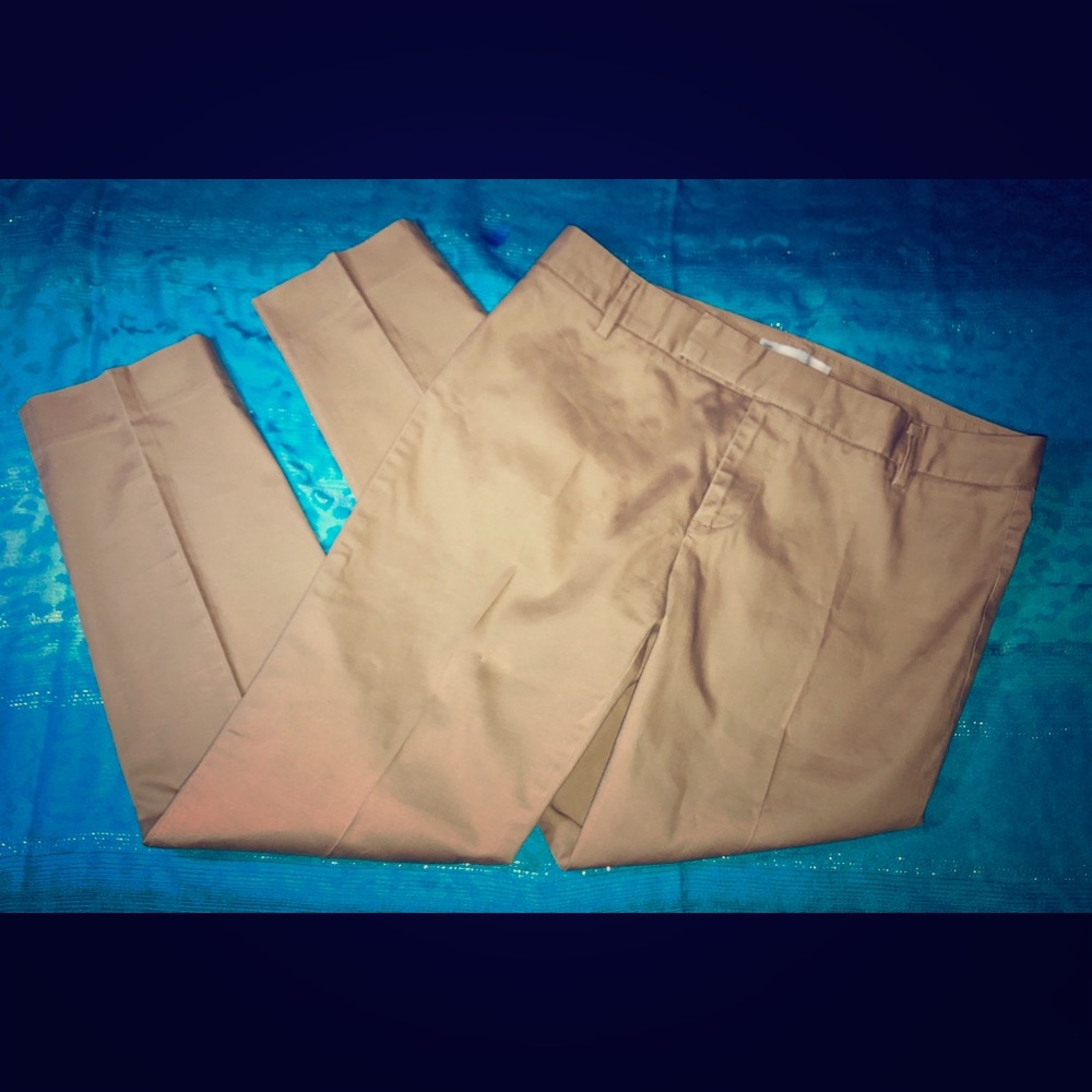 GAP Slim Cropped Tan Ladies Pants Capri so 4R